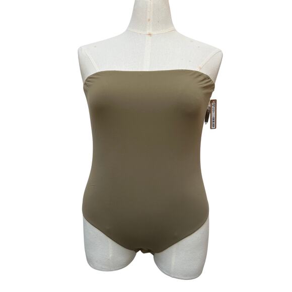 NWT Skims Fits Everybody Strapless Bodysuit Women's Size 4X Green - Picture 1 of 5